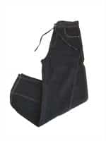Indigo Barrel-Leg Drawstring Jeans