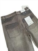 Ash Grey Seam Detail Wide-Leg Jeans - Image 3