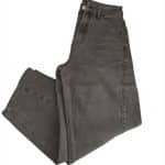 Washed Charcoal Wide-Leg Jeans