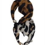 Elegant Printed Scarf with Pearl Detail