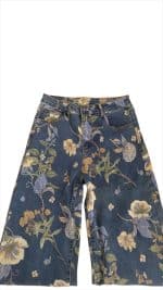 Flora Bloom Wide Leg Denim Jeans