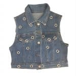 Silver Ring Denim Vest