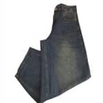 Vintage Wash Wide-Leg Jeans