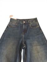 Vintage Wash Wide-Leg Jeans - Image 3
