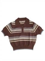 Vintage Stripe Polo Top