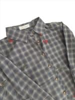 Vintage Bloom Checked Shirt
