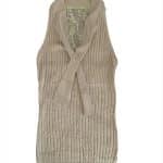 Soft Taupe Lace Knit Vest