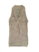 Soft Taupe Lace Knit Vest