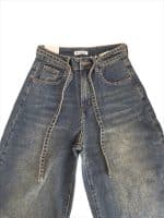 Tie-Waist Wide-Leg Jeans - Image 2