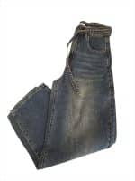 Tie-Waist Wide-Leg Jeans - Image 3