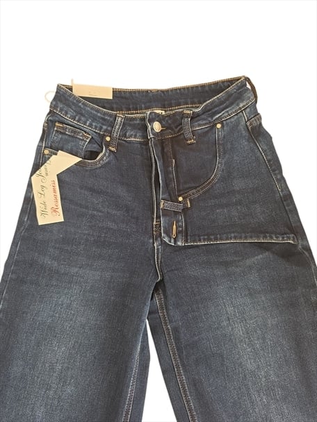 SR0149.jpg Double Waist Vintage Jeans - Image 1