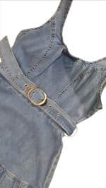 Belle Denim Midi Dress - Image 3