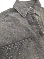 Midnight Crystal Denim Shirt - Image 3