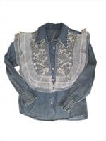 Pearl Romance Denim Shirt - Image 2