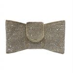 Bella Bow Crystal Embellished Evening Clutch Bag