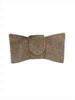 Bella Bow Crystal Embellished Evening Clutch Bag - Image 3