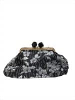 Noir Romance Vintage Floral Kiss Lock Bag - Image 2