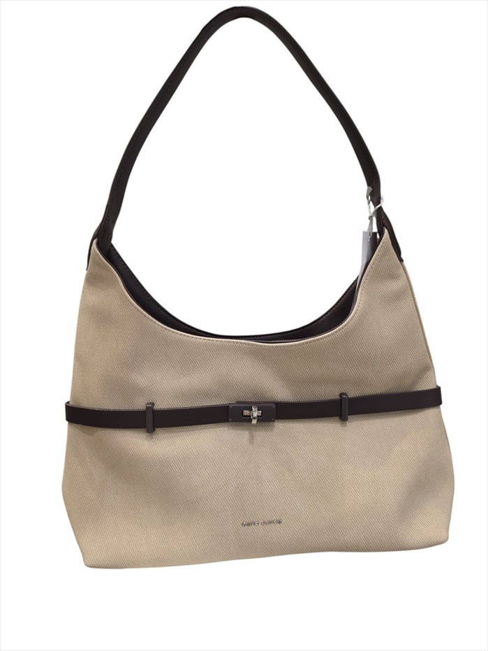 CM8547.jpg Curved Shoulder Bag with Slim Belt Accent - Image 1