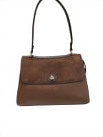 Chic Two-Tone Structured Shoulder Bag