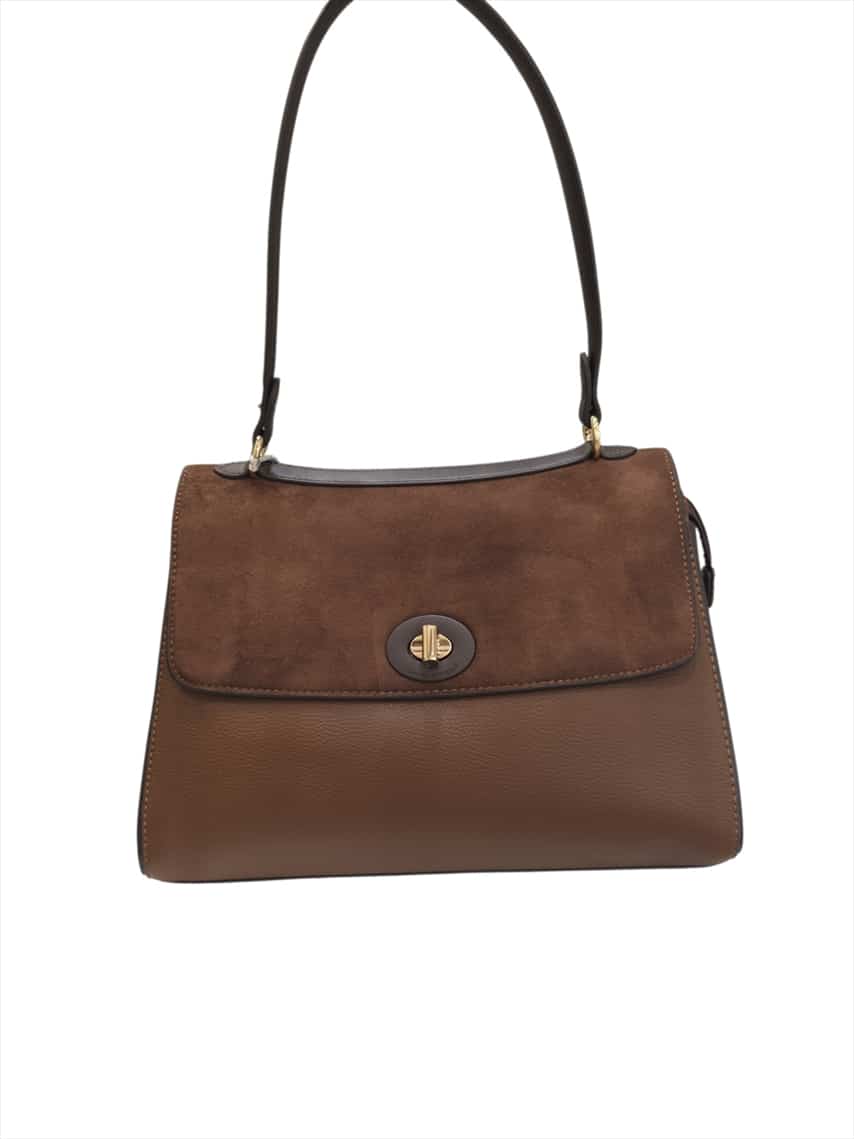 CM8655.jpg Chic Two-Tone Structured Shoulder Bag - Image 1