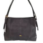 Suede Contrast Shoulder Bag