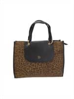 Zaria Luxe Leopard Print Top Handle Bag - Image 2
