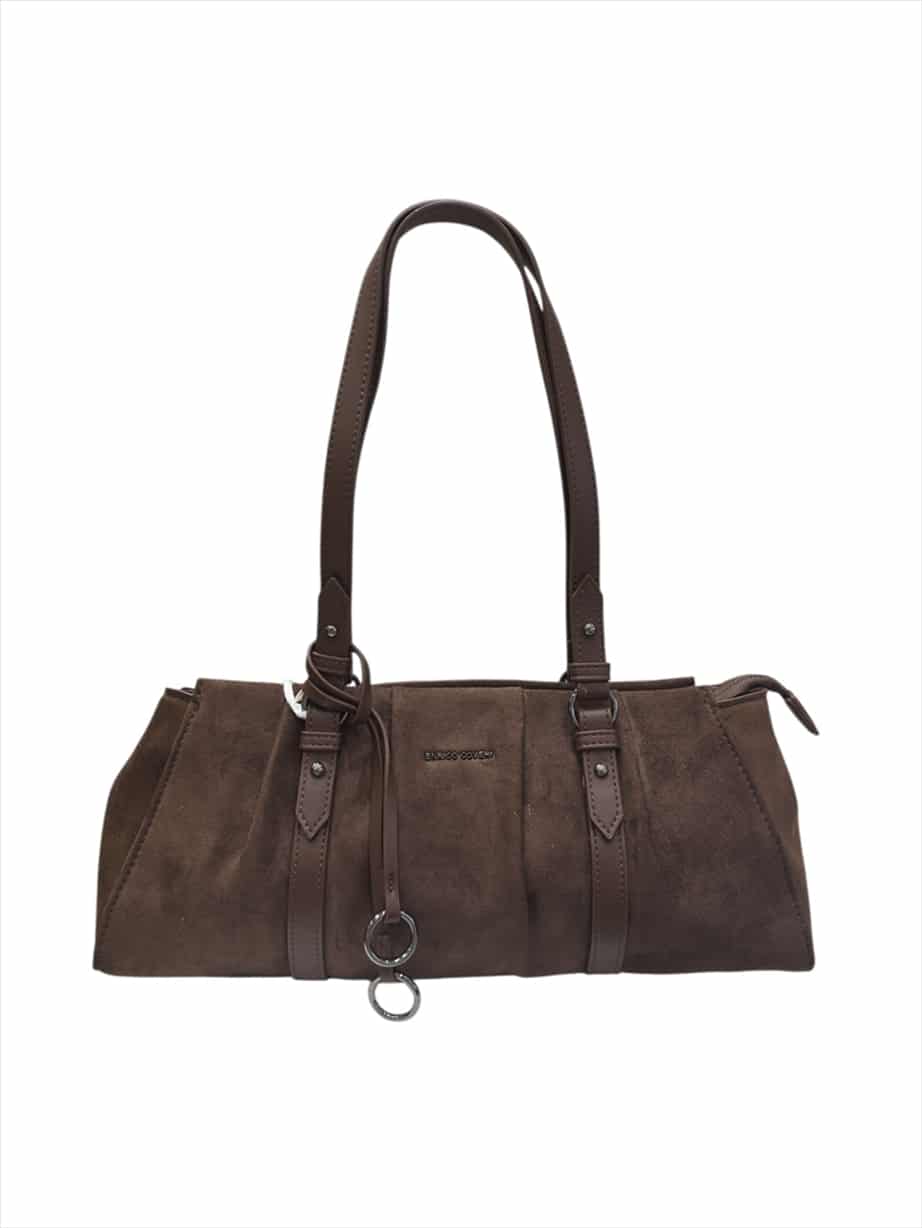 EC2274.jpg Muse Suede-Effect East West Shoulder Bag - Image 1