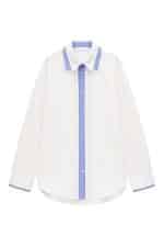 Oversized Contrast Stripe Detail Shirt - Image 3