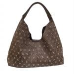 Urban Rebel Metallic Eyelet Hobo Handbag