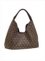 Urban Rebel Metallic Eyelet Hobo Handbag - Image 2