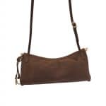 Chocolate Brown East West Crossbody Bag