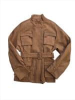 Camel Suede-Effect Belted Utility Jacket - Image 2